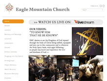 Tablet Screenshot of eaglemountainchurch.com